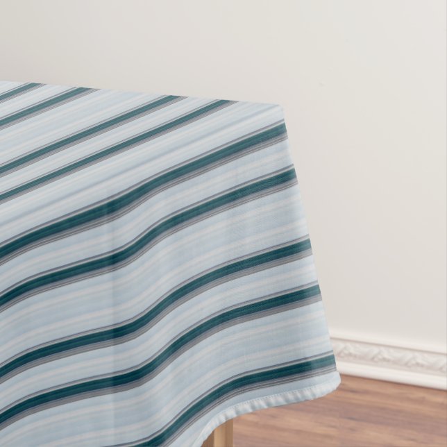 Niedliche graue Streifen Tischdecke (Beispiel)