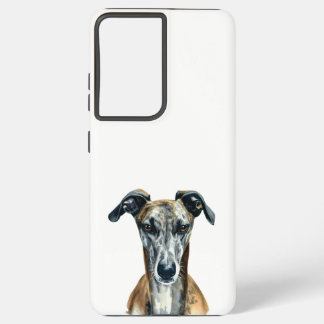 Niedliche Grauhound-Illustration für Hundefreunde Samsung Galaxy Hülle