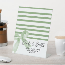 Niedliche Green Bow Cards & Geschenke Sockelschild