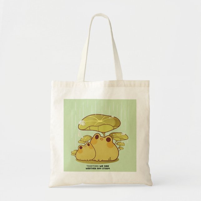 Niedliche Green Frogs Tote Bag Tragetasche (Vorne)