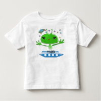 Niedliche Green Outer Space Außerirdischen mit Rau