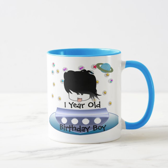 Niedliche Green Outer Space Außerirdischen mit Rau Tasse (Rechts)