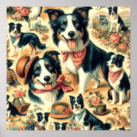 Niedliche Grenze Collie Seamless