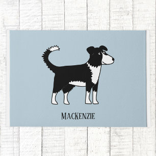 Niedliche Grenze Collie Sheepdog Blue Fußmatte