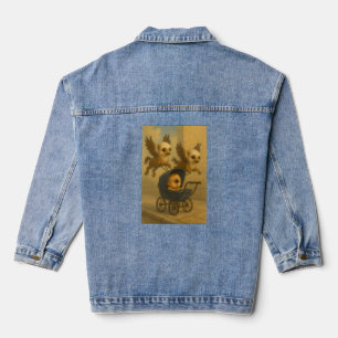Niedliche Griffins & Baby Cyclops Mythology Fantas Jeansjacke