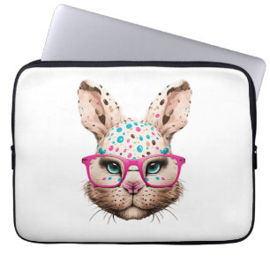 niedliche Grillbrille mit rosa Gesichtsbrille Blum Laptopschutzhülle