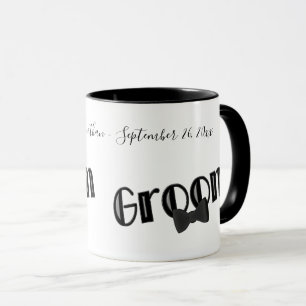 Niedliche Groom Personalisiert Hochzeit Tasse