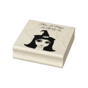 niedliche Großaugenwitscher Girl Fantasy Märchenku Gummistempel