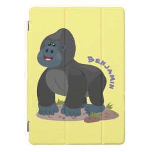 Niedliche, große Gorilla-Cartoon-Abbildung iPad Pro Cover