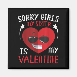 Niedliche große Herz Gesicht Sorry Mädchen meine S Magnet
