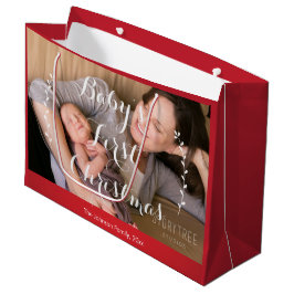 Niedliche große Red Baby's Erste Weihnachtsgeschen Geschenktüte