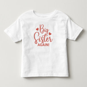 Niedliche große Schwester wieder mit Herz Kleinkind T-shirt