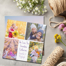 Niedliche Großtöchter Fotos Custom Oma Geburtstag