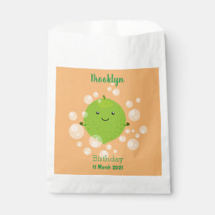 Niedliche grün Limone Blasen Cartoon Abbildung Geschenktütchen