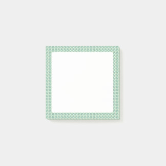 Niedliche Grüne Blüte Gemusterte Sticknotizen Post-it Klebezettel