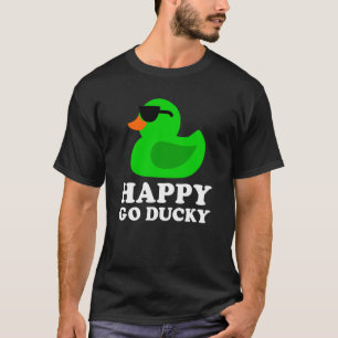 Niedliche grüne Gummi Duck Sonnenbrille Lucky Go D T-Shirt