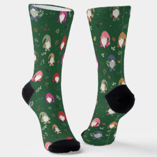 Niedliche grüne Weihnachtsbäume Socken