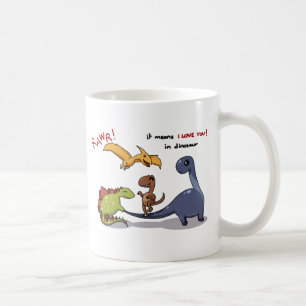Niedliche Gruppe Dinosaurier Rawr bedeutet uns Kaffeetasse