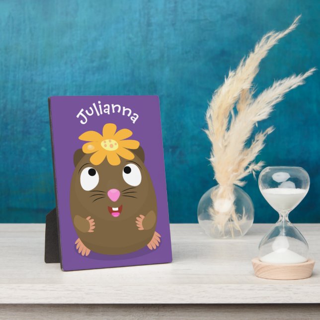 Niedliche Guinea Cartoon Fotoplatte (Seite)