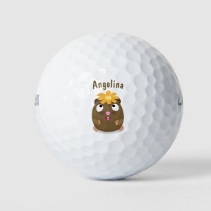 Niedliche Guinea Cartoon Golfball