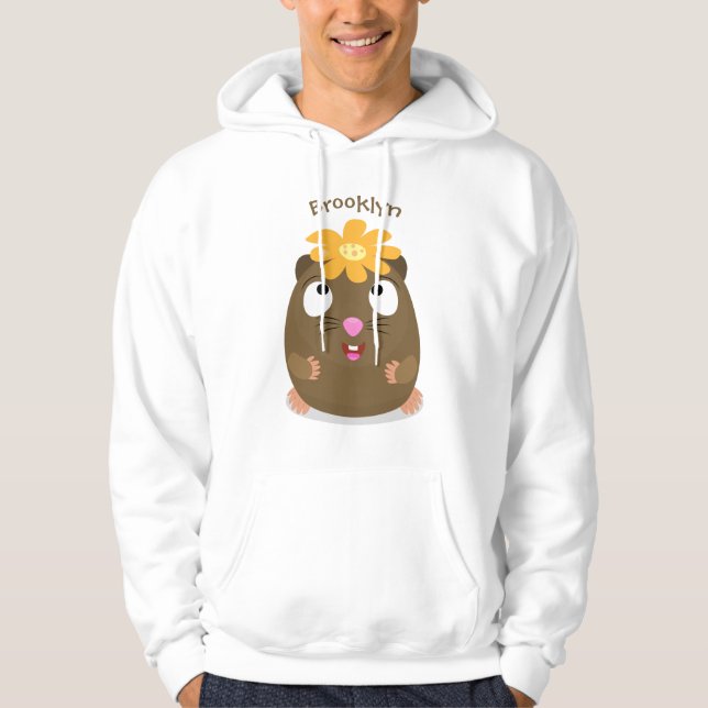 Niedliche Guinea Cartoon Hoodie (Vorderseite)