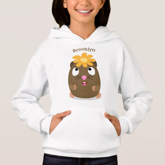 Niedliche Guinea Cartoon Hoodie (Vorderseite)