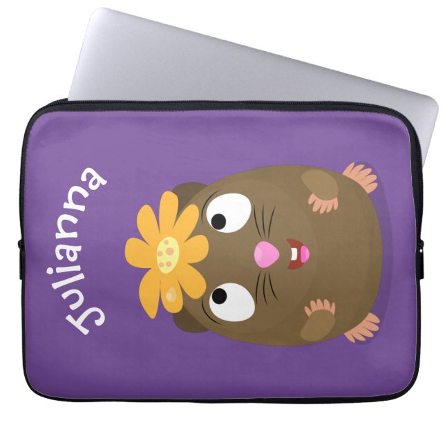 Niedliche Guinea Cartoon Laptopschutzhülle (Vorderseite)