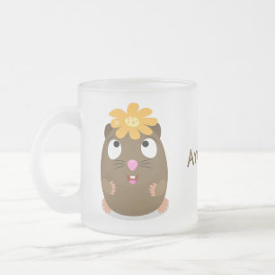 Niedliche Guinea Cartoon Mattglastasse
