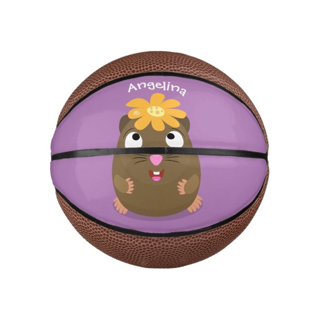 Niedliche Guinea Cartoon Mini Basketball (Vorderseite)