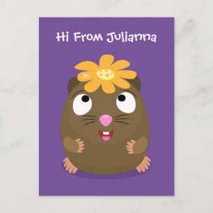 Niedliche Guinea Cartoon Postkarte