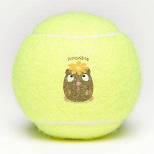 Niedliche Guinea Cartoon Tennisbälle