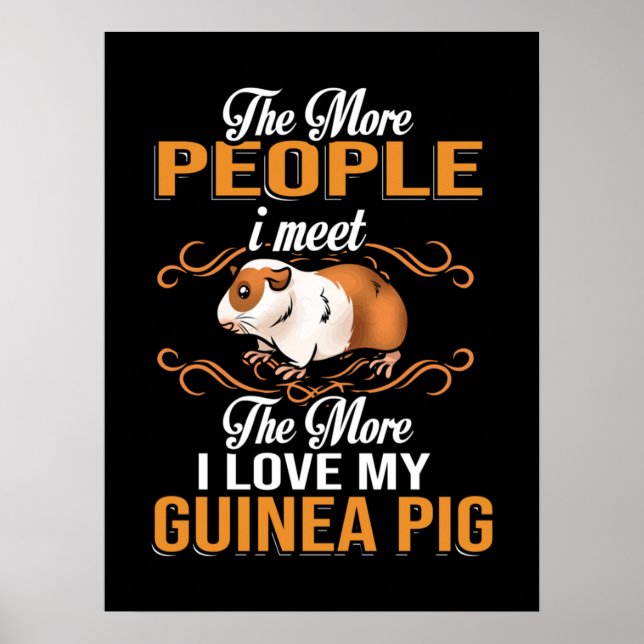 Niedliche Guinea Mama Poster (Vorne)