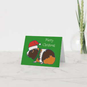Niedliche Guinea Pig Custom Christmas Feiertagskarte