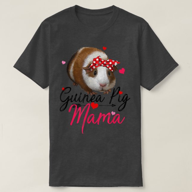 Niedliche Guinea Pig Mama Kostüm Shirt Guinea Pi (Design vorne)