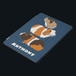 Niedliche Guinea Schweine Illustrationen Personali iPad Pro Cover<br><div class="desc">Schützen Sie Ihr Gerät stilvoll mit dieser personalisierten iPad-Abdeckung. Es zeigt niedliche realistische Stilbilder von Guinea Schweine Set vor einem marineblau Hintergrund und ist bereit,  mit einem Namen personalisiert zu werden.</div>