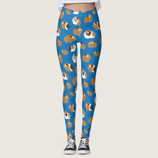 Niedliche Guinea Schweine Leggings (Vorderseite)