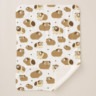 Niedliche Guinea Schweine Sherpa Blanket Sherpadecke