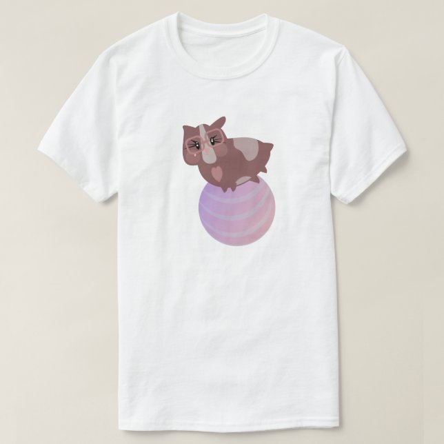 Niedliche Guinea Schweine T-Shirt (Design vorne)