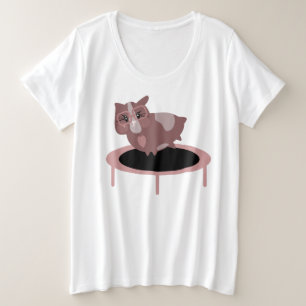 Niedliche Guinea Schweine Übung Große Größe T-Shirt