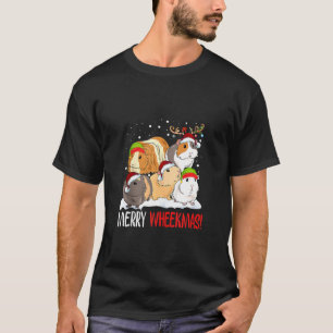 Niedliche Guinea Schweine Xmas Merry Wheekmas Guin T-Shirt