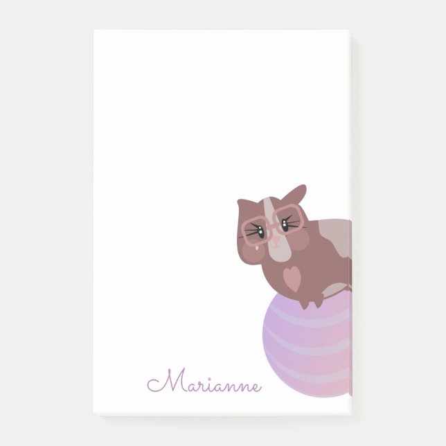 Niedliche Guinea Schweineball Post-it Klebezettel (Vorderseite)