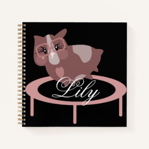 Niedliche Guinea Schweinefleisch Fitness Trampolin Notizbuch