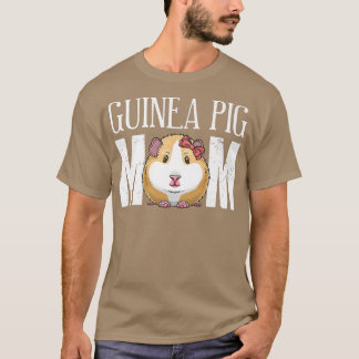 Niedliche Guinea Schweinefleisch Mama Funny Cavy H T-Shirt