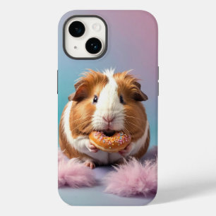 Niedliche Guinea Schweinefleisch mit Donut Pastell Case-Mate iPhone 14 Hülle