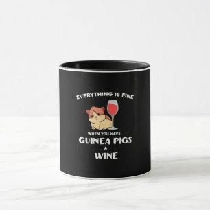 Niedliche Guinea Schweinegenuss Weinroute Tasse