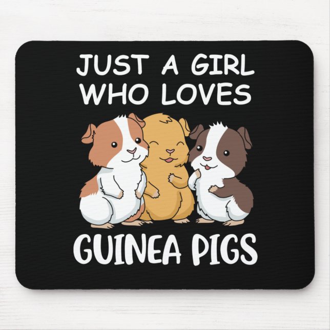 Niedliche Guinea Schweinegeschenke Girls Kawaii Gu Mousepad (Vorne)