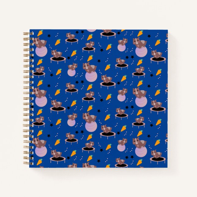 Niedliche Guinea Schweinegrippe Fitness Übungsster Notizbuch (Vorderseite)