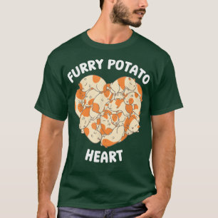 Niedliche Guinea Schweineherz Furry Potato Lover 7 T-Shirt
