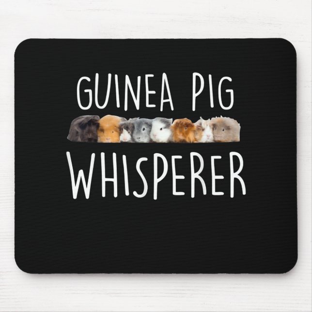 Niedliche Guinea Schweinswisperer Tiergeschenk Mousepad (Vorne)