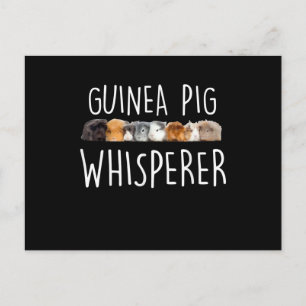 Niedliche Guinea Schweinswisperer Tiergeschenk Postkarte